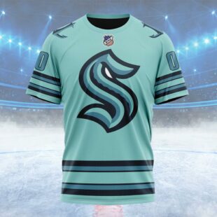 NHL Seattle Kraken Special Colour Rush Design Custom T Shirt, Seattle Kraken Shirt