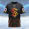 NHL Seattle Kraken Special Design For Black History Month Custom T Shirt, Seattle Kraken Shirt