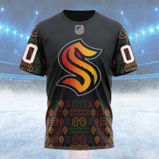 NHL Seattle Kraken Special Design For Black History Month Custom T Shirt, Seattle Kraken Shirt