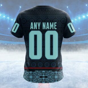 NHL Seattle Kraken Special Design With Native Pattern Custom T Shirt, Seattle Kraken Shirt