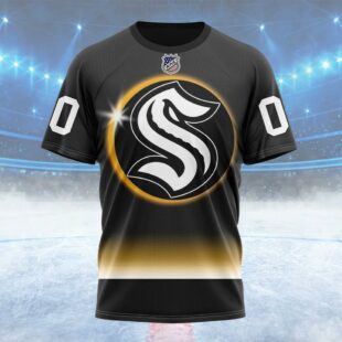 NHL Seattle Kraken Special Eclipse Design Custom T Shirt, Seattle Kraken Shirt
