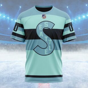 NHL Seattle Kraken Special Reverse Retro Design Concept Custom T Shirt, Seattle Kraken Shirt
