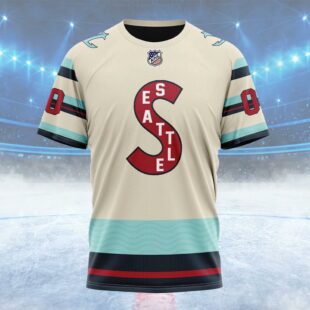 NHL Seattle Kraken Special Throwback Design Custom T Shirt, Seattle Kraken Shirt