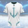 NHL Seattle Kraken Special Whiteout Design Custom T Shirt, Seattle Kraken Shirt