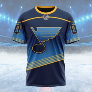 NHL St Louis Blues New Gradient Series Concept Custom T Shirt, St Louis Blues Shirt