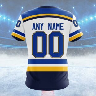 NHL St Louis Blues Personalized Away Kits Custom T Shirt, St Louis Blues Shirt