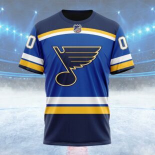 NHL St Louis Blues Personalized Home Kits Custom T Shirt, St Louis Blues Shirt