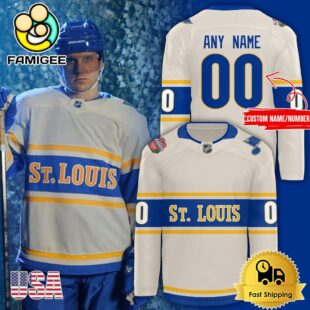 NHL St Louis Blues Premium Winter Classic Custom Hockey Jersey