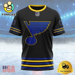 NHL St Louis Blues Special Blackout Design Custom T Shirt, St Louis Blues Shirt