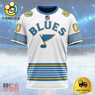 NHL St Louis Blues Special Colour Rush Design Custom T Shirt, St Louis Blues Shirt