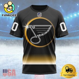 NHL St Louis Blues Special Eclipse Design Custom T Shirt, St Louis Blues Shirt