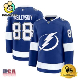 NHL Tampa Bay Lightning Andrei Vasilevskiy Blue Limited Hockey Jersey, Tampa Bay Lightning Jersey