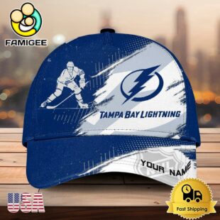NHL Tampa Bay Lightning Bold Distressed Artwork Personalized 3D Cap