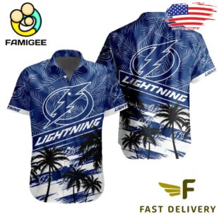 NHL Tampa Bay Lightning Coconut Tree Hawaiian Shirt