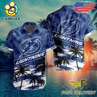 NHL Tampa Bay Lightning Coconut Tree Hawaiian Shirt