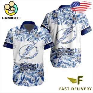 NHL Tampa Bay Lightning Floral Hawaiian Shirt