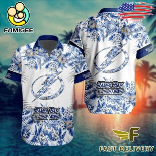 NHL Tampa Bay Lightning Floral Hawaiian Shirt