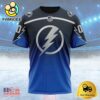 NHL Tampa Bay Lightning Special Colour Rush Design Custom T Shirt, Tampa Bay Lightning Shirt