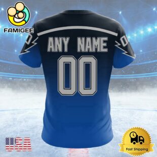 NHL Tampa Bay Lightning Special Colour Rush Design Custom T Shirt, Tampa Bay Lightning Shirt