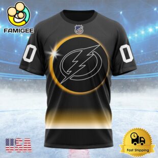 NHL Tampa Bay Lightning Special Eclipse Design Custom T Shirt, Tampa Bay Lightning Shirt