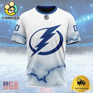 NHL Tampa Bay Lightning Special Whiteout Design Custom T Shirt, Tampa Bay Lightning Shirt
