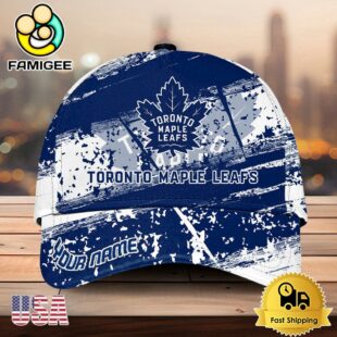 NHL Toronto Maple Leafs Explosive Grunge Logo 3D Print Cap