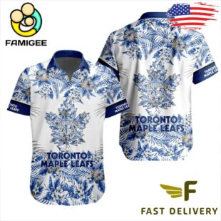 NHL Toronto Maple Leafs Floral Hawaiian Shirt