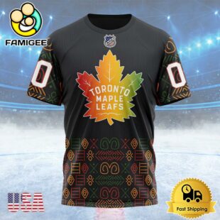 NHL Toronto Maple Leafs Special Design For Black History Month Custom T Shirt, Toronto Maple Leafs Shirt