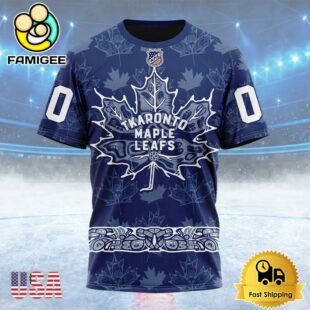 NHL Toronto Maple Leafs Special Design With Native Pattern Custom T Shirt, Toronto Maple Leafs Shirt