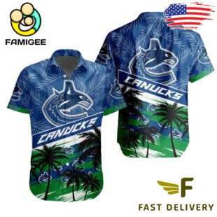 NHL Vancouver Canucks Coconut Tree Hawaiian Shirt