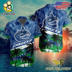 NHL Vancouver Canucks Coconut Tree Hawaiian Shirt