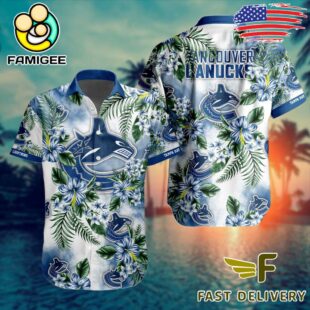 NHL Vancouver Canucks Hibiscus Hawaiian Shirt
