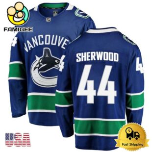 NHL Vancouver Canucks Kiefer Sherwood Blue Limited Hockey Jersey, Vancouver Canucks Jersey