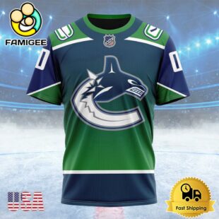 NHL Vancouver Canucks New Gradient Series Concept Custom T Shirt, Vancouver Canucks Shirt