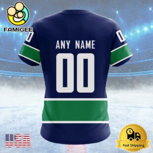 NHL Vancouver Canucks Personalized Home Kits Custom T Shirt, Vancouver Canucks Shirt