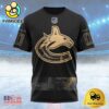 NHL Vancouver Canucks Personalized Military Appreciation Design Custom T Shirt, Vancouver Canucks Shirt