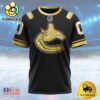 NHL Vancouver Canucks Special Black And Gold Design Custom T Shirt, Vancouver Canucks Shirt