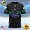 NHL Vancouver Canucks Special Black And Gradient Design Custom T Shirt, Vancouver Canucks Shirt
