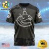 NHL Vancouver Canucks Special Black Camo Design For Veterans Day Custom T Shirt, Vancouver Canucks Shirt