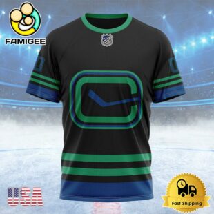 NHL Vancouver Canucks Special Blackout Design Custom T Shirt, Vancouver Canucks Shirt