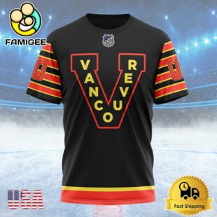 NHL Vancouver Canucks Special Reverse Retro Design Concept Custom T Shirt, Vancouver Canucks Shirt