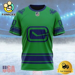 NHL Vancouver Canucks Special Two-tone Design Custom T Shirt, Vancouver Canucks Shirt