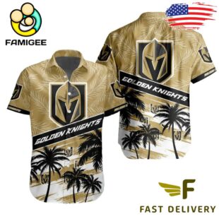 NHL Vegas Golden Knights Coconut Tree Hawaiian Shirt
