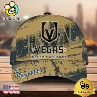 NHL Vegas Golden Knights Explosive Grunge Logo 3D Print Cap