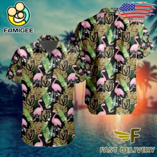 NHL Vegas Golden Knights Flamingo Hawaiian Shirt