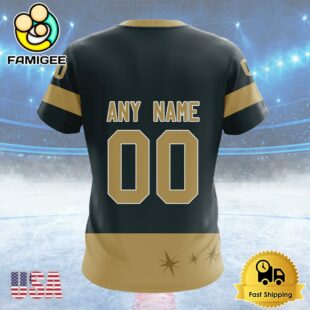 NHL Vegas Golden Knights Personalized Heritage Design Custom T Shirt, Vegas Golden Knights Shirt