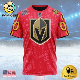 NHL Vegas Golden Knights Special All-Star Game Design Custom T Shirt, Vegas Golden Knights Shirt