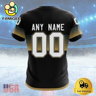 NHL Vegas Golden Knights Special Black And Gradient Design Custom T Shirt, Vegas Golden Knights Shirt