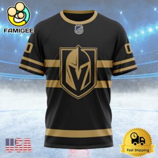 NHL Vegas Golden Knights Special Blackout Design Custom T Shirt, Vegas Golden Knights Shirt