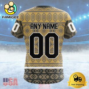 NHL Vegas Golden Knights Special Design With Native Pattern Custom T Shirt, Vegas Golden Knights Shirt